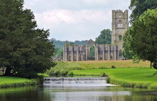 Fountains Abbey in Yorkshire