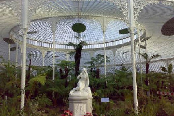 The glasshouse at Glasgow Botanic Garden