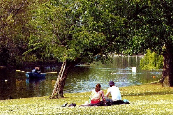 Relaxing in Regents Park