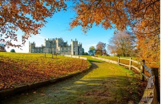 Sherborne Castle Gardens in Dorset, Autumn Sherborne Castle Gardens in Dorset, Autumn